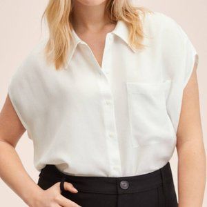 NWT Flowy White Blouse